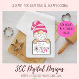 Breast Cancer Gnome Clipart for Stickers for Women, Breast Cancer Awareness PNG for Women, Commercial Use Medical Chart & Stethoscope