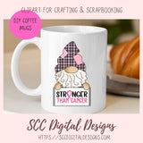 Breast Cancer Gnome Clipart for Stickers for Women, Breast Cancer Awareness PNG for Women, Commercial Use Medical Chart & Stethoscope
