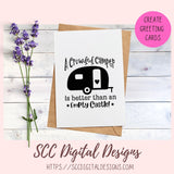 A Crowded Camper SVG is Better than an Empty Castle T-Shirt Gift for Girlfriend, Glamper Campfire Sweatshirt, Glamping Camping Lover Mugs
