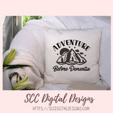 Adventure Before Dementia SVG File Mountains Sun and Stars 1 design in svg eps dxf jpg png formats