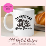 Adventure Before Dementia SVG File Mountains Sun and Stars 1 design in svg eps dxf jpg png formats