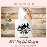Adventure Bound SVG File Compass Mountains Stars & Trees 1 design in svg eps dxf jpg png formats