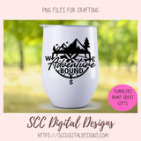 Adventure Bound SVG File Compass Mountains Stars & Trees 1 design in svg eps dxf jpg png formats