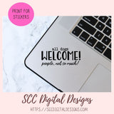 All Dogs Welcome People not so much 1 design in svg eps dxf jpg png formats