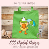 April Showers Bring May Flowers Clipart for Girls' Stickers, Wordart Ducks & Flower Clip Art for Wall Decor for Kids Rooms, Scrapbooking