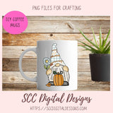 Autumn Gnomes PNG, Pumpkins, Sunflowers, Black Bird Sublimation Clipart for Stickers for Kids, Fall Digital Elements for Paper Crafting