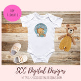 Cute Bear Sublimation PNG, DIY You're Invited to a Baby Shower Invitation for New Mom, Mother to Be Announcement, Gender Reveal Party Invite