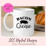 Bacon Grease SVG File 1 design in svg eps dxf jpg png formats