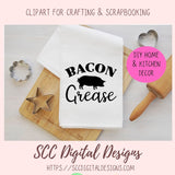 Bacon Grease SVG File 1 design in svg eps dxf jpg png formats
