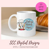 Gnome Clipart for Sublimation Designs for Aprons, Baking Clip Art for Stickers for Commercial Use, Baker Art PNG for Shirts for Mother's Day