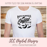 Batty Barista's Coffee House SVG File 1 design in svg eps dxf jpg png formats
