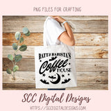 Batty Barista's Coffee House SVG File 1 design in svg eps dxf jpg png formats