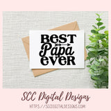 Best Papa Ever SVG 1 design in svg eps dxf jpg png formats