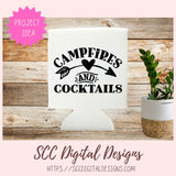 Campfires and Cocktails SVG 1 design in svg eps dxf jpg png formats