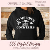 Campfires and Cocktails SVG 1 design in svg eps dxf jpg png formats