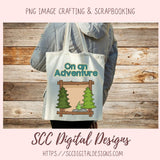 Camping Digital Clipart Frames, Scrapbook Picture Frame for Grandma, Wordart Scrapbooking Elements, Outdoor Lover Gift, Campfire Smores png