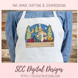 Camping Gnome Clipart for Wind Spinners Glamping Decor, Outdoor PNG Clip Art for Tumblers Designs for Shirts for Scrapbook Elements