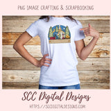 Camping Gnome Clipart for Wind Spinners Glamping Decor, Outdoor PNG Clip Art for Tumblers Designs for Shirts for Scrapbook Elements