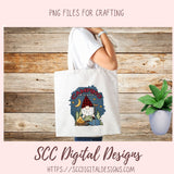 Camping Gnome Sublimation Clipart Campfire Moon & Stars PNG Digital Design