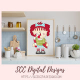 Annie Clipart for Stickers for Kids, Christmas Cookies, Stocking, & Snowmen PNGs for Paper Crafting for Women, Primitive Doll Clip Art for