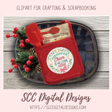 Christmas Cheer PNG, Welcome Here Sublimation Clipart for DIY Holiday Printables for Women, Xmas Wreath Style Farmhouse Seasonal Decor