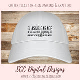 Classic Garage SVG, We Can Fix Anything, Service and Repair, Wall Decor for Dad for Father's Day, Mechanic Shop Sign, Classic Car Lover Gift