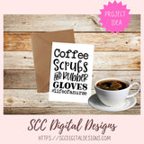 Coffee Scrubs and Rubber Gloves SVG 1 design in svg eps dxf jpg png formats