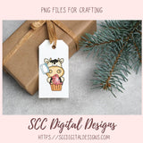 Cupcake Cows Clipart, Whimsical Black and White Cow PNG for Stickers for Kids, DIY Birthday Party Invitations for Girls, Scrapbook Elements