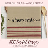 Farmers Market SVG Mini Bundle, Farmhouse Kitchen Decor for Girlfriend, Shop Small & Local Reusable Bag for Mom, Commercial Use Art