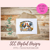 Farmhouse Kitchen PNG, Sublimation Rooster Clip Art for Home Decor, Eggs Bacon Grits Biscuits Clipart for Mugs for Women, DIY Wall Art