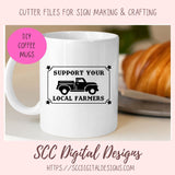 Farm to Fork SVG Mini Bundle, Market Fresh Support Your Local Farmers Farmers Market, DIY Farmhouse Home Decor with Cricut for Mom