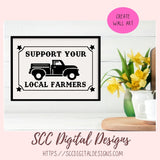 Farm to Fork SVG Mini Bundle, Market Fresh Support Your Local Farmers Farmers Market, DIY Farmhouse Home Decor with Cricut for Mom