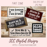 Funny Bathroom SVG Bundle
5 designs in svg eps dxf jpg png formats