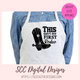 This Ain't My First Rodeo SVG, DIY Kid's Cowboy Boots T-Shirt, Country Western PNG Mama Sweatshirt, Farm Quote for Dad, Gift for Cowgirl