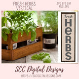 Fresh Herbs SVG, Farmhouse Kitchen Decor for Girlfriend, DIY Farmers Market Sign, Farm Life Garden, Plant Lover Gift, Instant Download