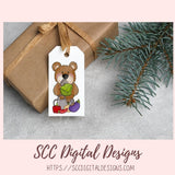 Whimsical Bears PNG for Stickers for Kids, Garden Fresh Veggies & Garden Tools Clipart for Digital Scrapbooking, Clip Art for Paper Crafting