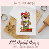 Whimsical Bears PNG for Stickers for Kids, Garden Fresh Veggies & Garden Tools Clipart for Digital Scrapbooking, Clip Art for Paper Crafting