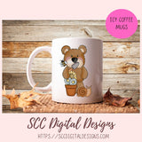 Whimsical Bears PNG for Stickers for Kids, Garden Fresh Veggies & Garden Tools Clipart for Digital Scrapbooking, Clip Art for Paper Crafting