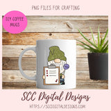 Get Well Soon Clip Art, Medical Chart, Xray, Coffee Cup Clipart, Cute Gnome PNG for Stickers for #1 Nurse, DIY Doctor Thank You Cards
