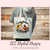 Grandma's Kitchen PNG, Sublimation Chicken with Eggs & Sunflowers Clip Art for Home Decor, Clipart for Mugs for Women, DIY Wall Art for Mom