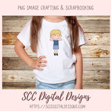 Boy Clipart for sublimation Kids Sticker Books, Nursery Wall Art for New Mom Gift, Digi Stamps for Coloring Pages and Digital Scrapbooking