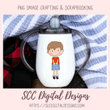Boy Clipart for sublimation Kids Sticker Books, Nursery Wall Art for New Mom Gift, Digi Stamps for Coloring Pages and Digital Scrapbooking