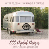 Happy Camper SVG, RV Life Camping Quote for Shirt for Girlfriend, Outdoor Lover PNG for Tumbler Designs, Glamper Decal for Vehicle for Mom