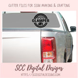 Glamping SVG, DIY Happy Glamper Hoodie for Women, Camping Shirt for Mom, Camper Trailer Decal, Coffee Mug for Outdoor Lover  RV Life