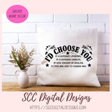 I'd Choose You SVG, I'd Find You and I'd Choose You DIY Wedding Gift for Couple, Anniversary Gift for Wife Farmhouse Wall Decor Gift for Her