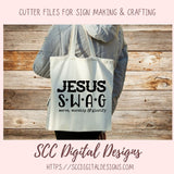Jesus SWAG SVG, Serve, Worship and Glorify, DIY Religious Wall Art for Women, Christian Gift for Mom, Faith Quote T-Shirts for Girlfriend