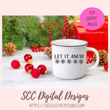 Kisses from Heaven SVG Mini Bundle, Let it Snow Sign, Baby it's Cold Outside PNG, Snowflakes are Kisses from Heaven Memorial Gift for Her