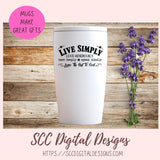 Leave the Rest to God SVG, DIY Love Generously Farmhouse Sign Decor, Live Simply Inspirational Quote Cut File, Religious Gift for Women