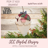 St. Nick Christmas Ornament SVG
1 design in digital svg laser format