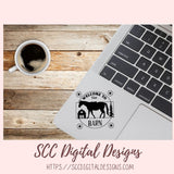 Horse Barn SVG, Welcome to the Barn Farmhouse Decor for Mom, Horse Lover Gift for Women, DIY Rustic Farm Front Door Sign, Instant Download